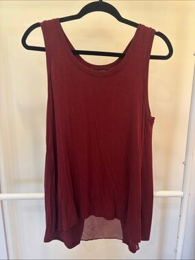Banana Republic Sleeveless Swing Tank Top - Burgundy